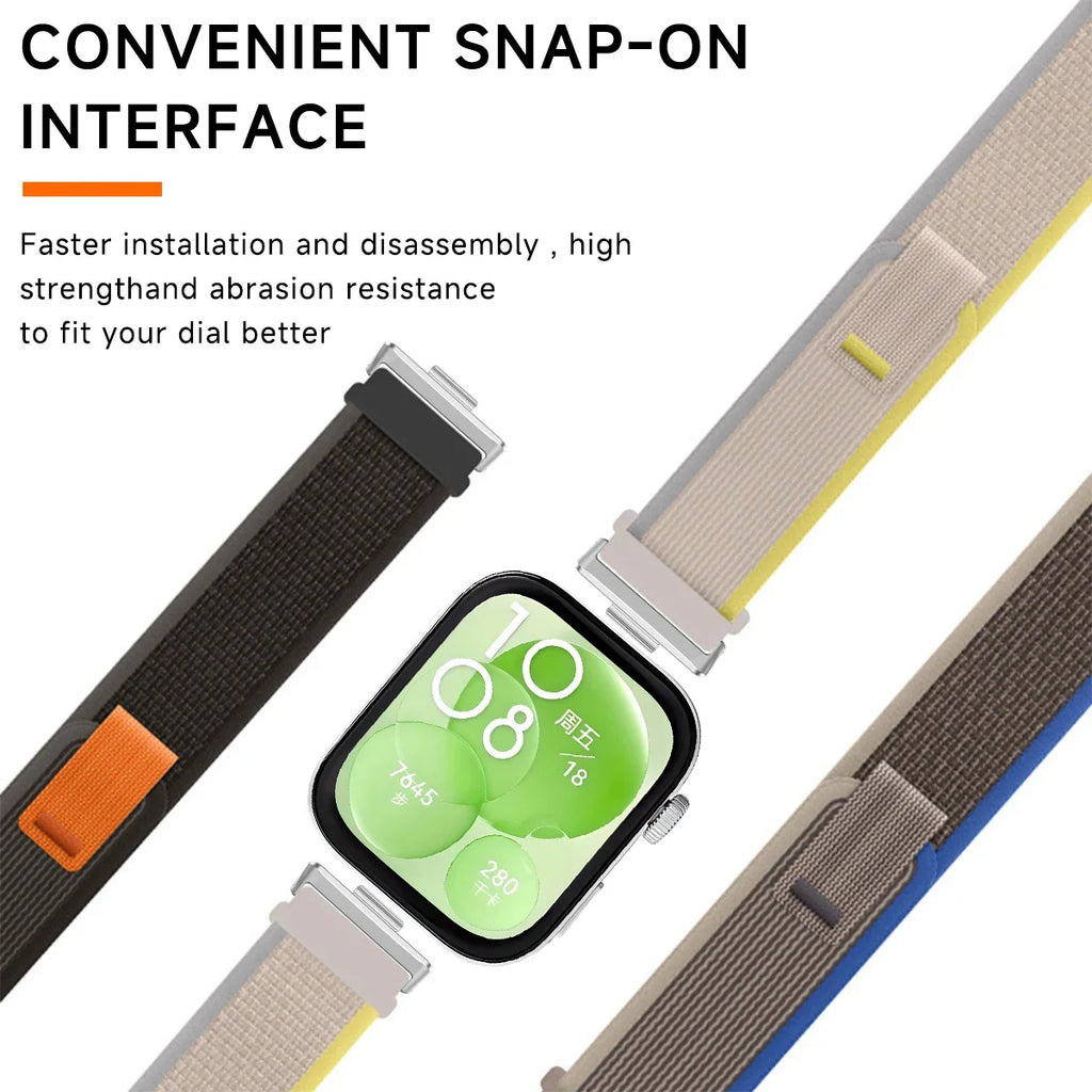 Nylon Trail Loop Band For Huawei Watch Fit 4/4Pro Strap Bracelet Watchband For Huawei Watch Fit 3 2 Smartwatch Elastic Correas