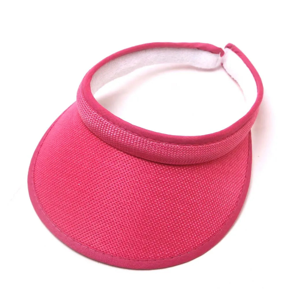 Fashion Simple Topless Hat Lady Outdoor Sunscreen UV Big Brim Sun Sports Visor Hat Running Caps Tennis Parent-child Beach Hat