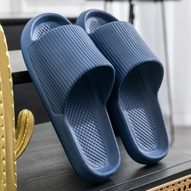 Female home Slippers indoor guest spring summer non-slip silent no smelly feet couple bathroom bath male