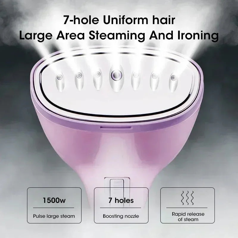 1500W Handheld Garment Steamer Portable Fast-Heat 280ml Electric Vertical Household Fabric Steam Iron For Clothes Ironing