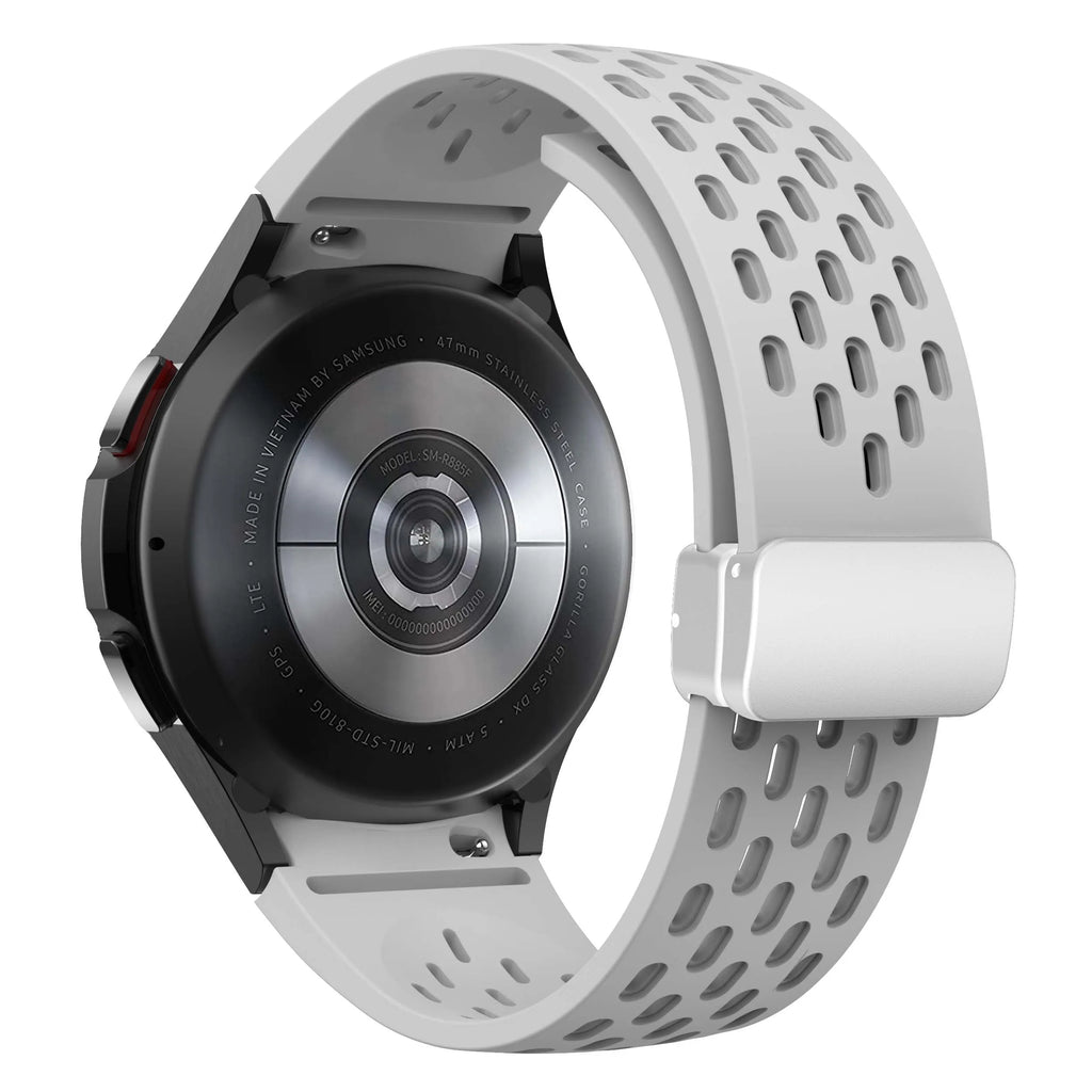 Silicone Strap for Samsung Galaxy Watch 7 6 5 4 40mm 44mm 5Pro 45mm Magnetic Buckle Band 6 Classic 43mm 47mm No Gaps Bracelet