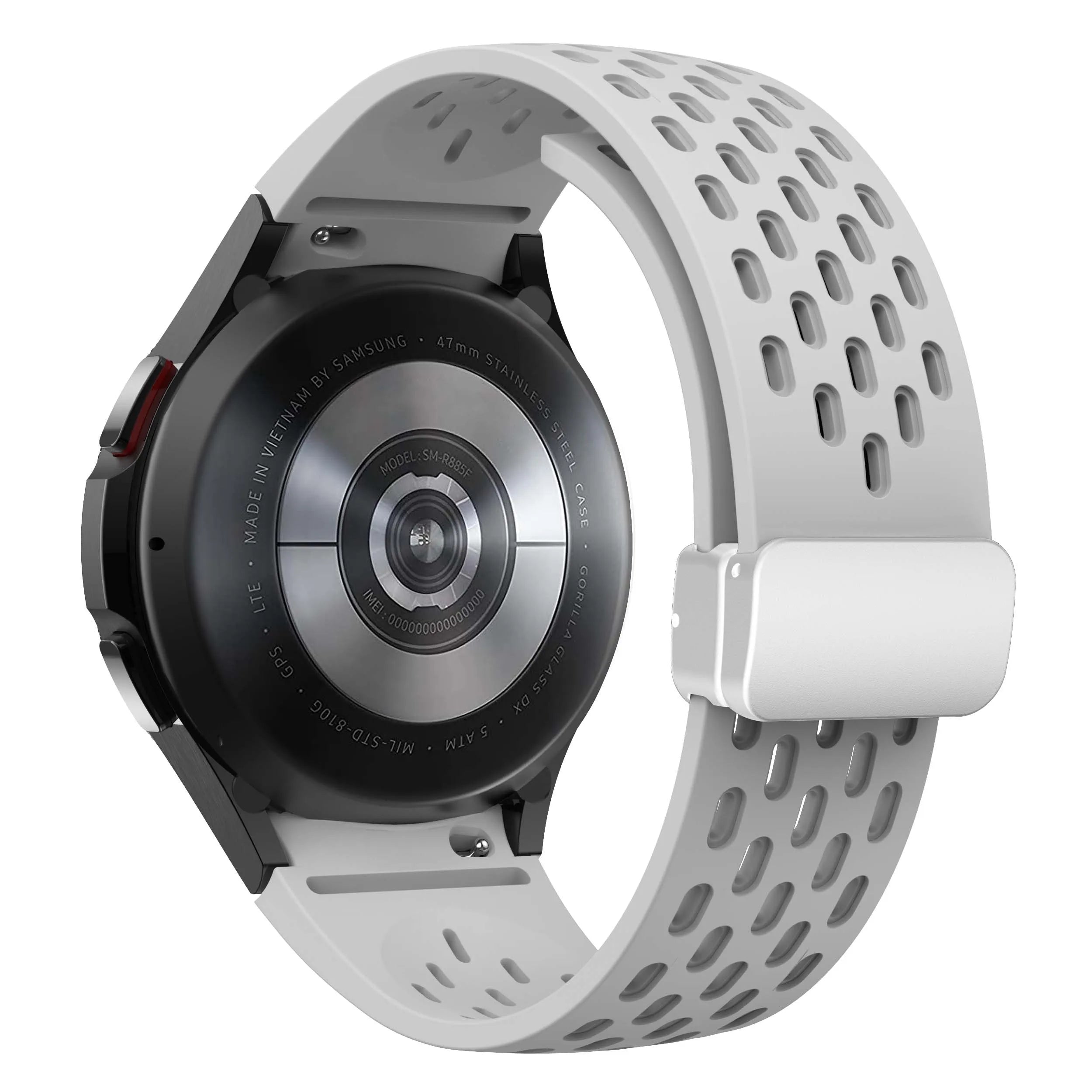 Silicone Strap for Samsung Galaxy Watch 7 6 5 4 40mm 44mm 5Pro 45mm Magnetic Buckle Band 6 Classic 43mm 47mm No Gaps Bracelet