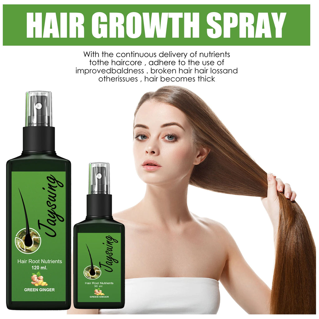 Fast Hair Growth Spray Anti-Baldness Thickening Growing Moisturize Smooth Hair Repair Split Frizz Ginger Scalp Treatment Essence
