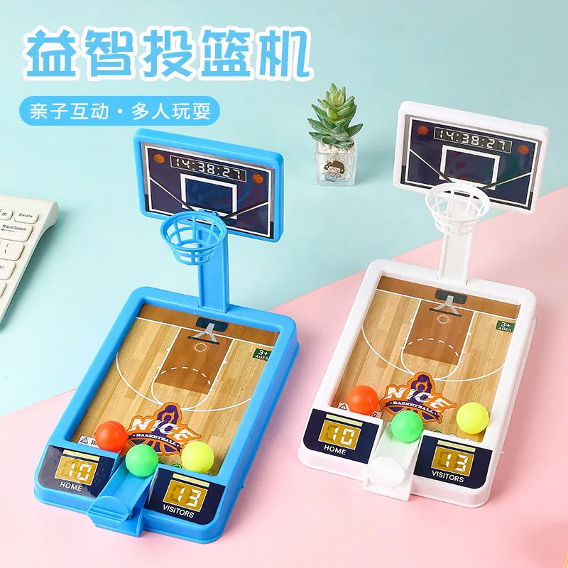 New Shooting Game Machine Mini Basketball Rack Shooting Machine Interaction Indoor Leisure Educational Adult Party Toy