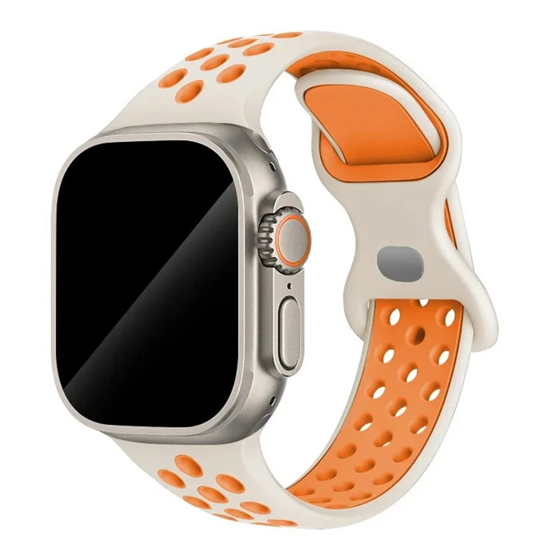Strap For Apple Watch Band 46mm 44mm 49mm 45mm 40mm 41mm 38 42mm correa Breathable bracelet iwatch series 10 8 SE 7 6 5 9 Ultra