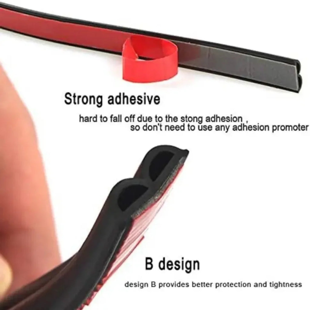 SEAMETAL Car Rubber Seals Sticker Sound Insulation Sealing Protector Weatherstrip Car Door Seal Strips 4M/5M/16M/25M B Shape