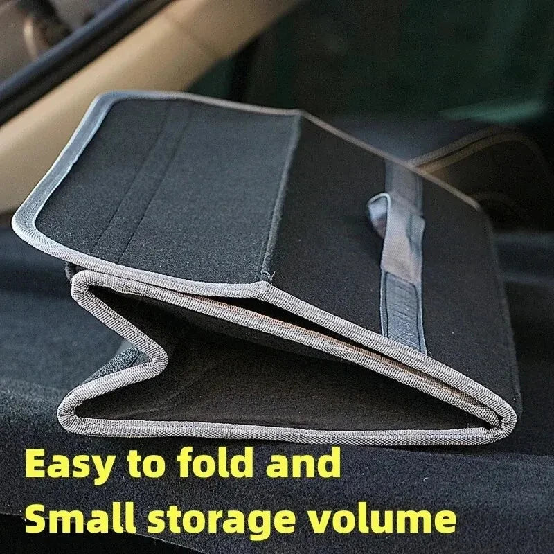 Large Car Trunk Storage Bag Soft Felt Organizer Anti-Slip Boot Compartment Accessory for Vehicle Tool And Item Organization