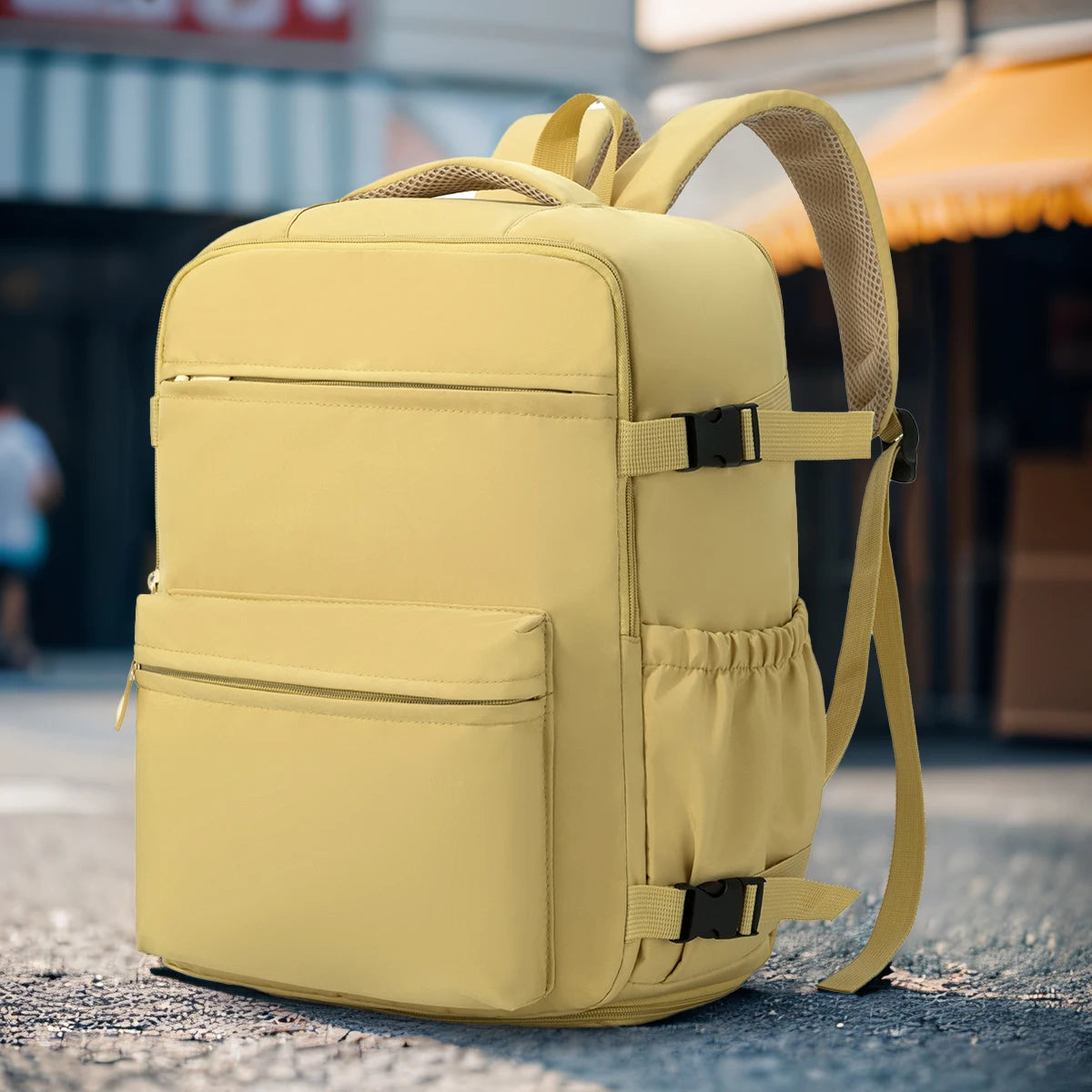 Cross-Border Travel Backpack for Men and Women, Large Capacity Shoe Compartment Luggage Bag, Computer Business Bag, Student School Bag, Commuting Bag