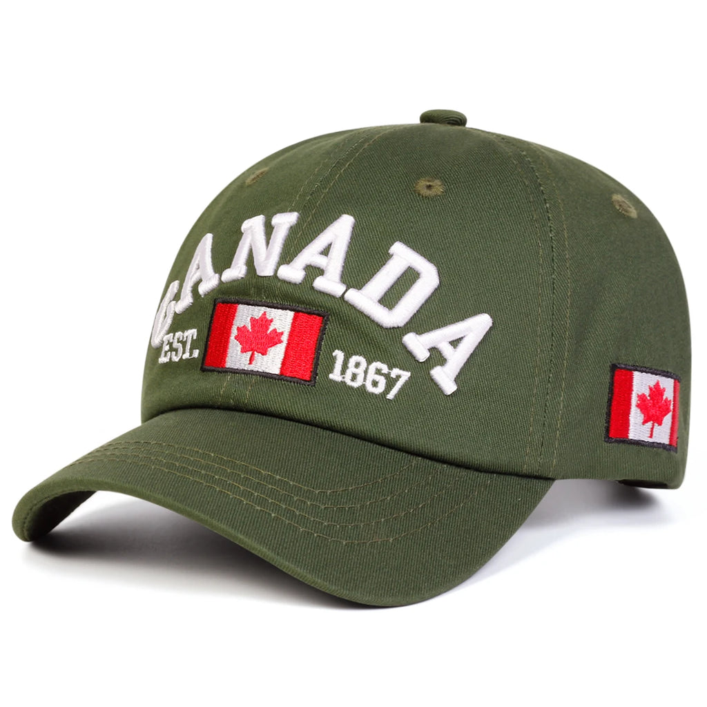 Fashion Cotton Canada Baseball Cap Flag of Canada Hat Snapback Adjuatable Mens Baseball Caps Gorras