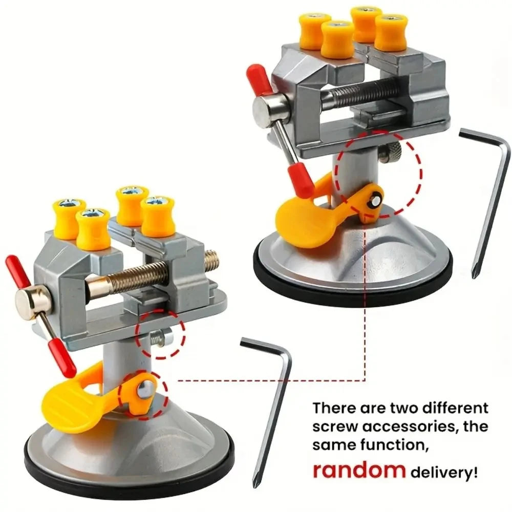 Jewelry Vice Vise Stand Rotatable Drill Press Universal Mini Table Bench Screw Clamp Engraving Table Vice Rotatable Adjustable