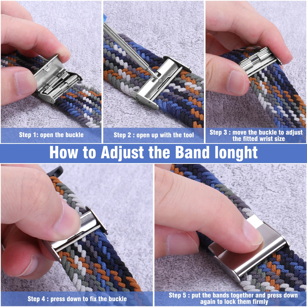 20mm 22mm Nylon strap for Samsung Galaxy Watch 3 42mm 46mm Gear S3 Active 2 Watch Adjustable Bracelet For Amazfit Huawei Correas