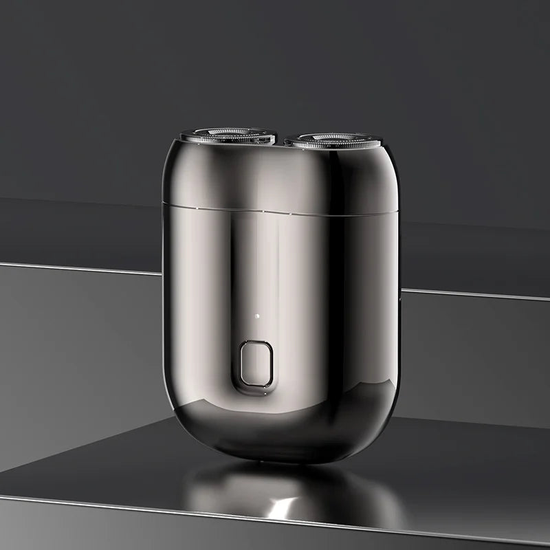 New Double-headed Mini Magnetic Shaver Type-c Charging Silent Washable Electric Shaver Portable Men Women Electric Razor