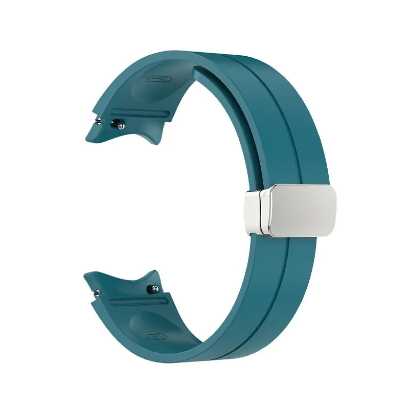 Original Silicone Band for Samsung Watch 7 6 5 4 Classic Strap 47mm 43mm 44mm 40mm Magnetic Buckle For Galaxy Watch 5 Pro 45mm