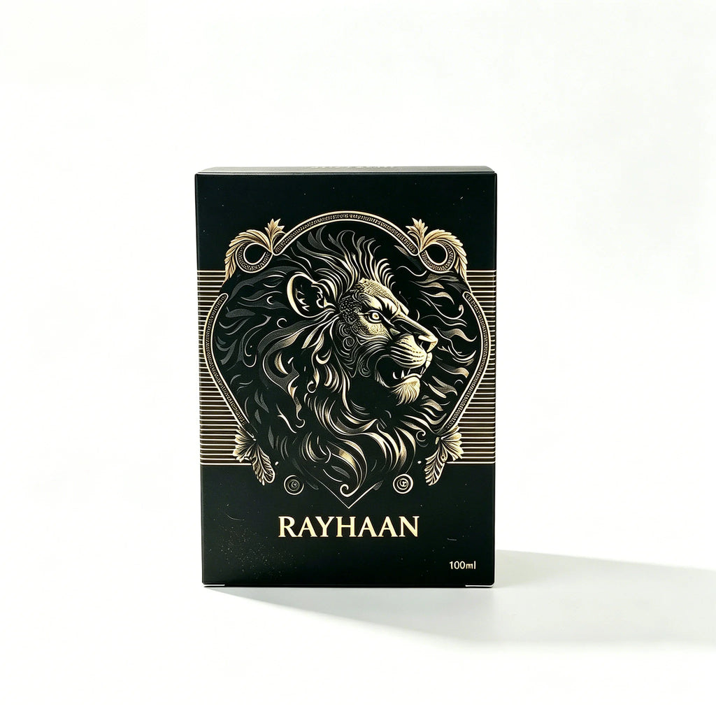 Rayhaan Lion Eau De Parfum Spray 3.4 Ounce for Men - Refreshing Sweet Warm Fragrance Long-lasting Suitable for Various Occasions