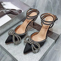 Women's Bow-Detail Pointed-Toe Pumps – Four Colors