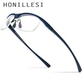 HONILLESI TR90 Glasses Men Brand Designer Semi Rimless Ultralight Bicycle Eyeglasses Frame Half Rim Sports Japanese Eyewear 7027