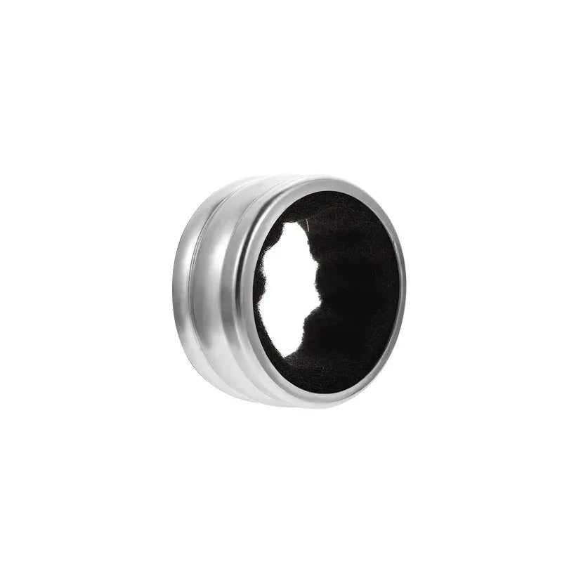 Stainless Steel Wine Bottle Collars Drip Ring Velvet Lined Anti-overflow Wine Drip Catcher for Home Bar Restaurant Outdoor Party
