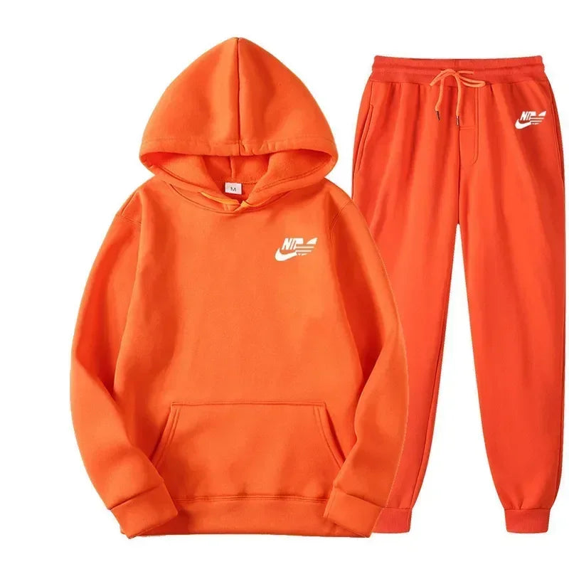 2025 Spring Autumn Men Casual Two Piece Sets Sweatshirts Men Women Street Los Fashion Printed Sports Suit