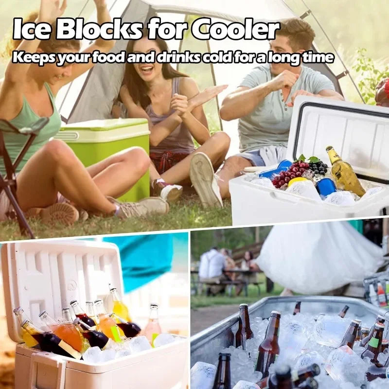 1-10PCS Extra Large Silicone Ice Cube Molds Cold Bath Ice Bucket Making Ice Cubes Cake Baking Molds New Ice Compartment Molds