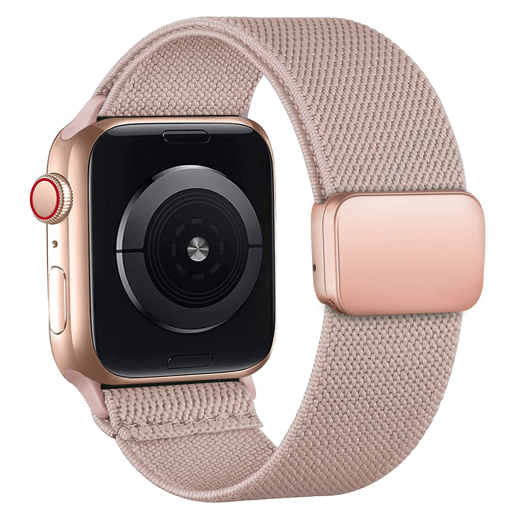 Magnetic Loop For Apple Watch Band 40mm 44mm 45mm 49mm 41mm 38mm Nylon sport bracelet iwatch ultra 3 2 Series 11 10 9 8 se strap