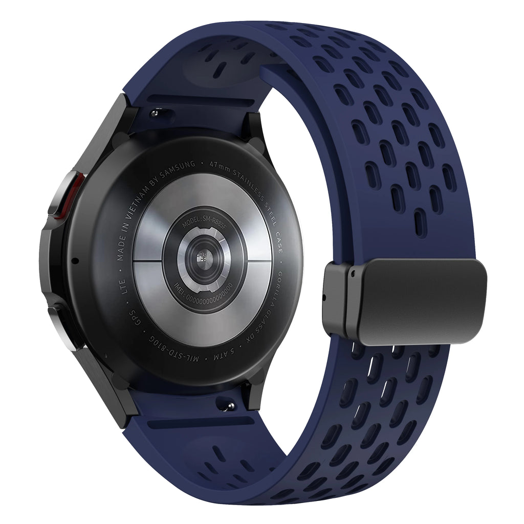 Silicone Strap for Samsung Galaxy Watch 7 6 5 4 40mm 44mm 5Pro 45mm Magnetic Buckle Band 6 Classic 43mm 47mm No Gaps Bracelet
