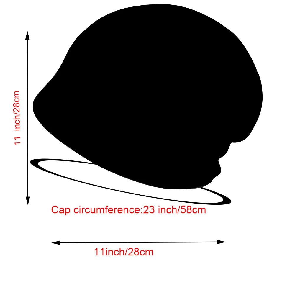 Women's Satin Bonnet Sleep Cap, Luxury Silk Satin Lined Night Hat, Anti-Frizz Hair Cover for Sleeping, Soft & Breathable Black B
