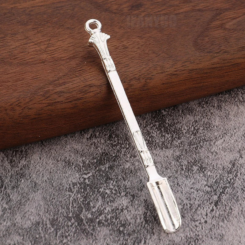 Metal Mini Shovel Spoon Medicine Spoon Micro Debugging Shovel Dessert Salt Teaspoon Mini Powder Spoon Kitchen Accessories