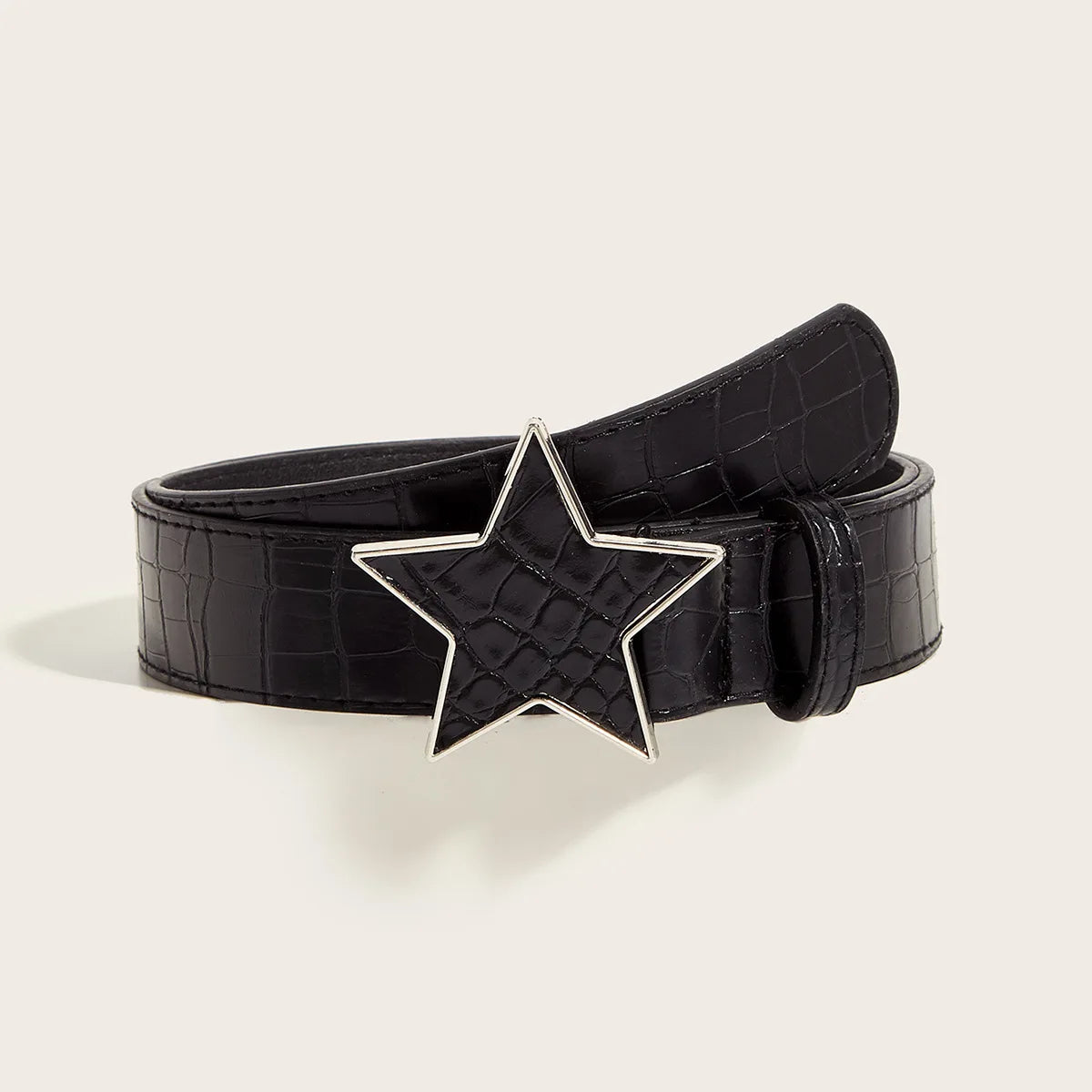 New Arrival Fashionable Trendy Unique Studded Women's Belt - Korean-Style High-End Youth Belt  Punk Snap-Button Casual Belts