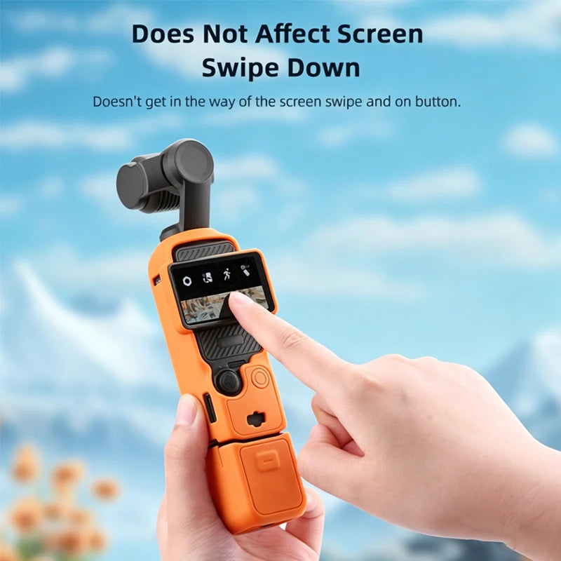 New Silicone Protective Case Set for DJI Pocket 4 Scratch-resistant Shock-resistant Protective Case for Camera Shell Accessories