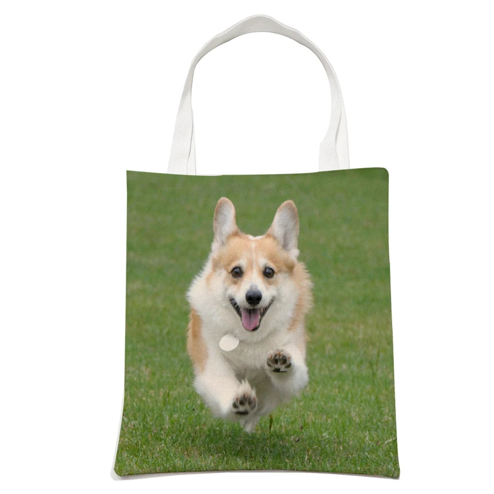 Customized Women Tote Bag with Print Logo Custom Your Pictures Fashion Canvas Shopping Shoulder Bags Drop Shipping