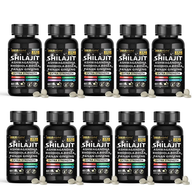 Natural Powerful Male Supplement with Shilajit, Ashwagandha & Ginseng Extract