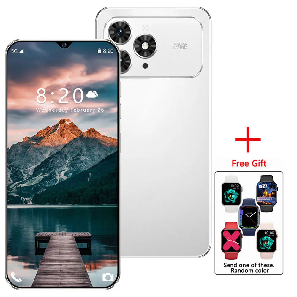 2026 NEW For i17 Pro Max Smartphone Original 7.0HD Cellphones 5G Dual Card Mobile Phones 8000mAh Android 15 Unlocked Cell Phone