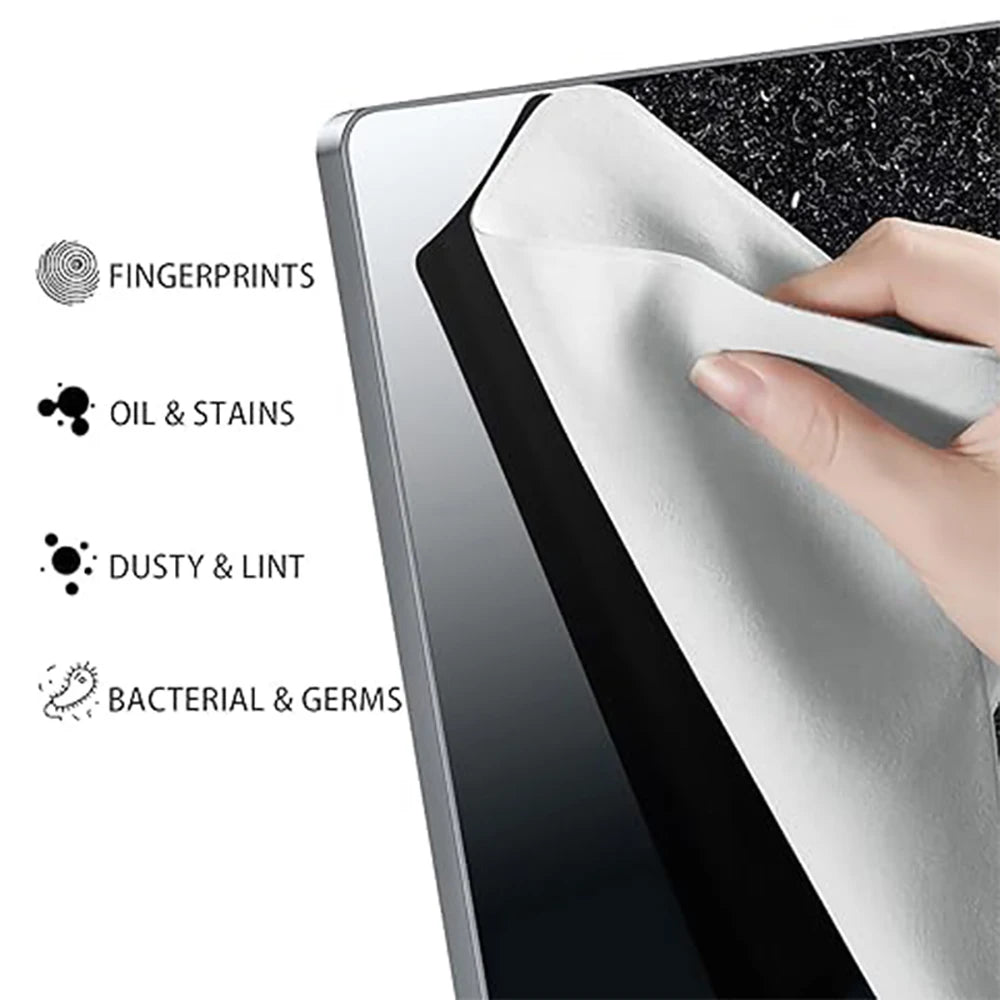 Microfiber Dustproof Laptop Screen Cleaning Cloth for MacBook Pro 16/15/14 Inch Protective Notebook Palm Keyboard Blanket Cover