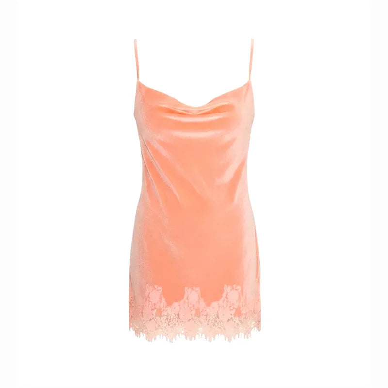 Sexy Sequined Women's Dress Sleeveless V-Neck Sling Loose Lady Mini Dresses 2026 Summer Autumn Chic Female Vacation Robe