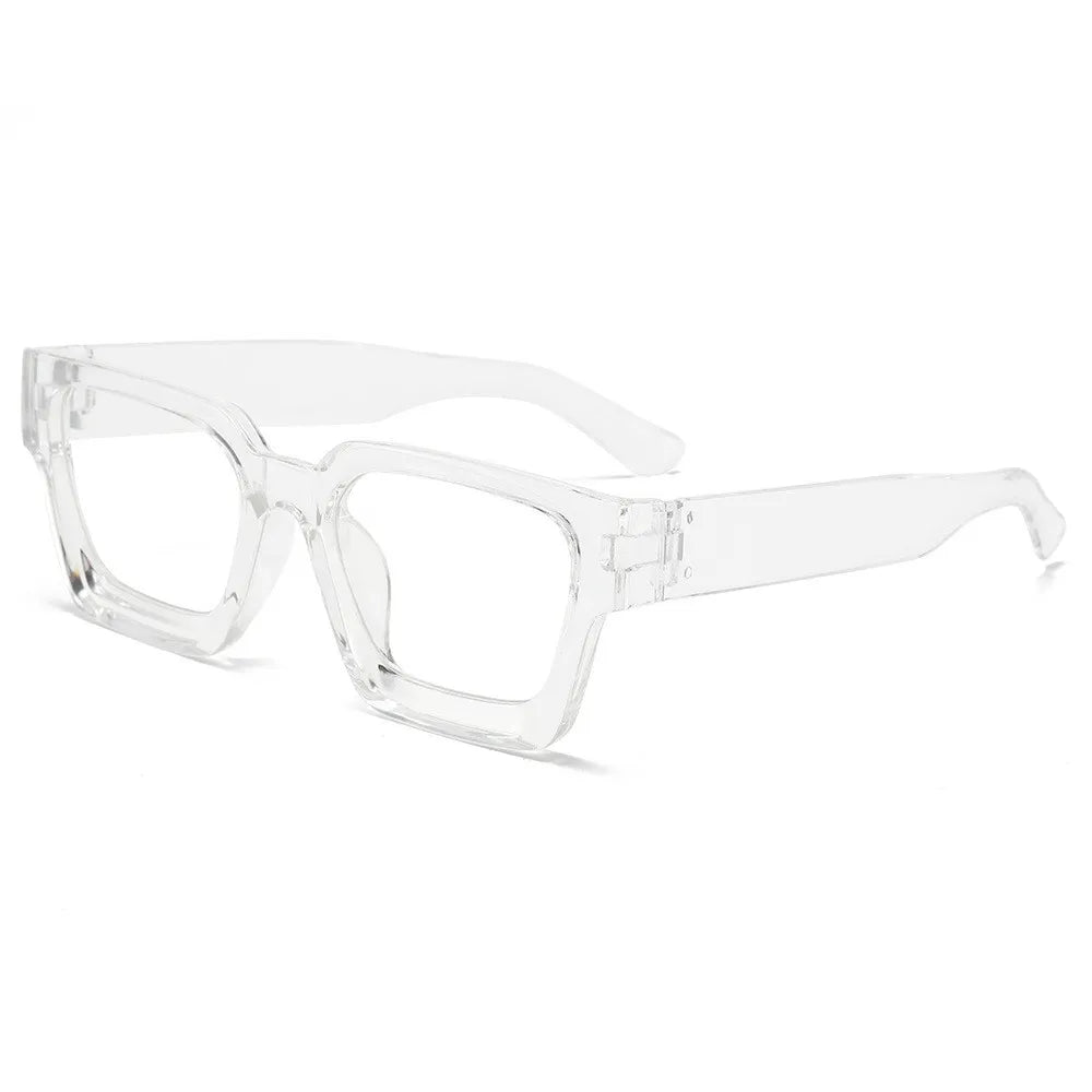 Retro Square Concave Anti-blue Light Glasses, European And American Fashionable Texture Thick-rimmed Eyeglass Frames 8539