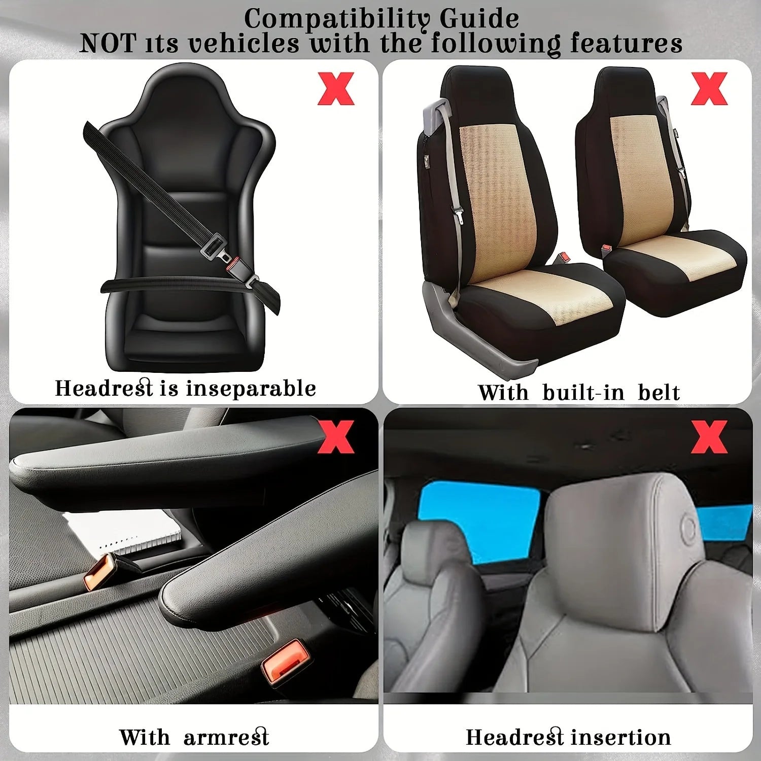 47 Car Seat Cover Full Set Car Accessories Car Seat Covers For Car Front Rear Seat Cover Fluffy Steering Wheel Cover Seat Belt Automotive Floor Mats Car Air Conditioner Decoration Strip