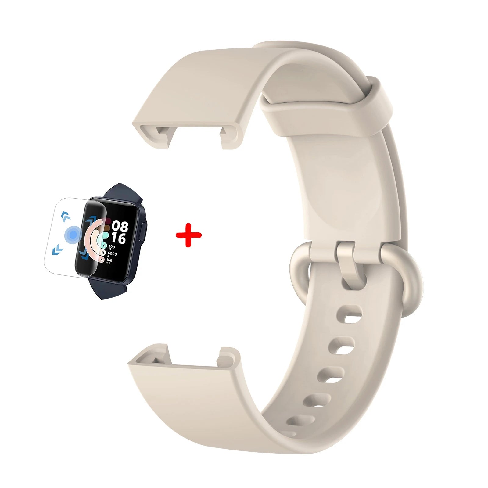 Silicone Straps for Redmi Watch 2 Lite Poco Watch Replacement watchband Bracelet for Xiaomi Watch Lite With Screen Protector