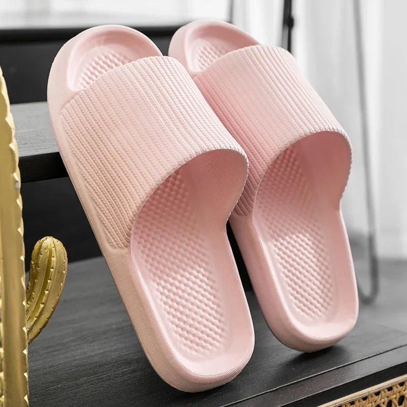 Female home Slippers indoor guest spring summer non-slip silent no smelly feet couple bathroom bath male