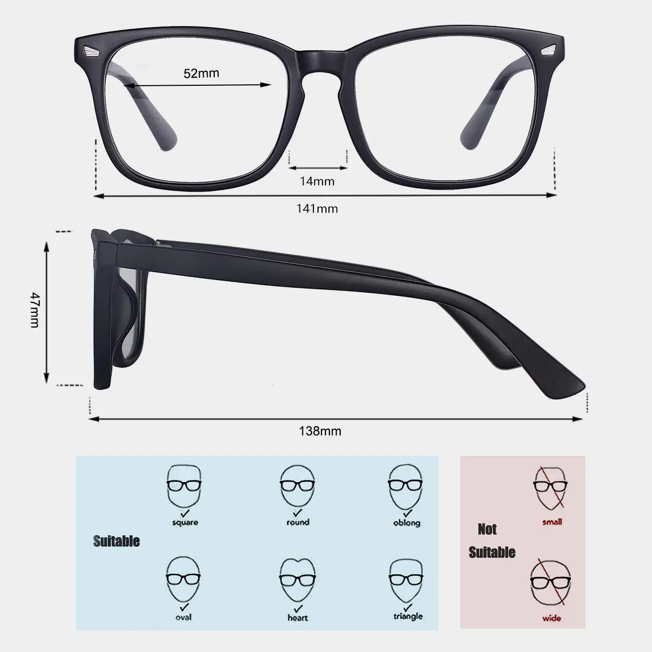 3PCS Blue Light Blocking Glasses, Computer Reading/Gaming/TV/Phones Glasses for Formal Business Women Men,Anti Eyestrain & U
