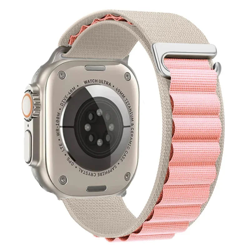 Alpine Loop Strap For Apple Watch Ultra 3 Band 49mm 11 10 9 8 7 46mm 42mm 45mm 41mm Nylon Sport Bracelet iWatch 6 5 SE 44mm Belt