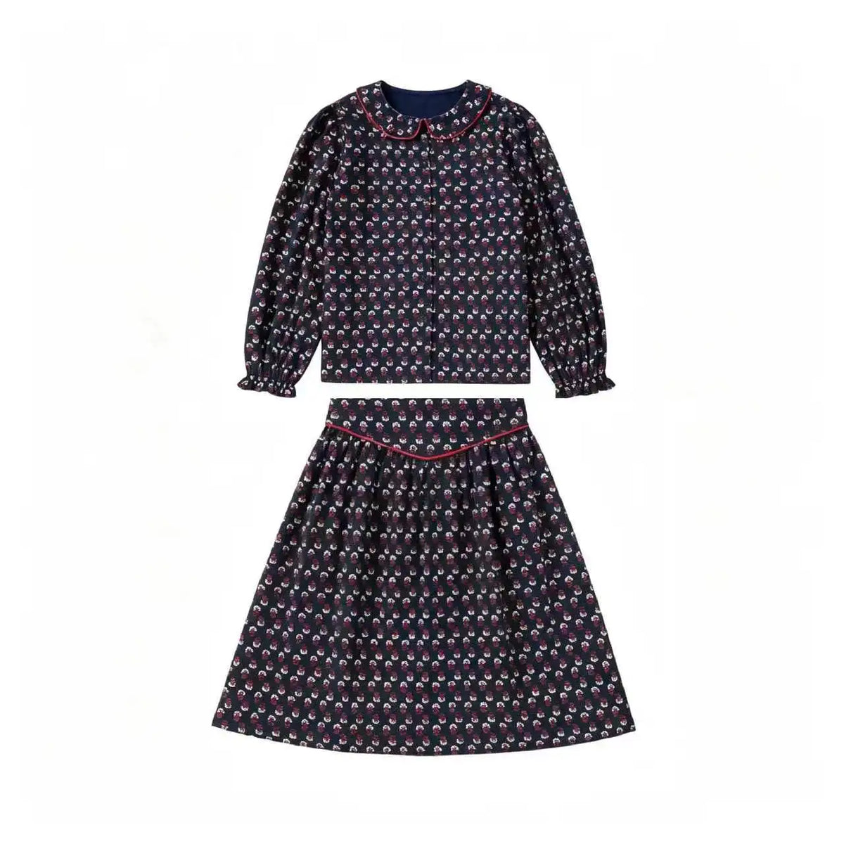 AP AW26 Madeline Collection Girls Floral Dress Boys O-neck Sweater Brothers Sisters Family Matching Clothing