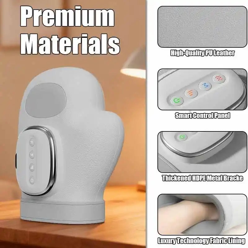 Hand Massager with 3 Mode 5 Air Compression Wrist Palm Fingers Muscle Relaxation Knead Vibration Massage Machine Gift for Friend