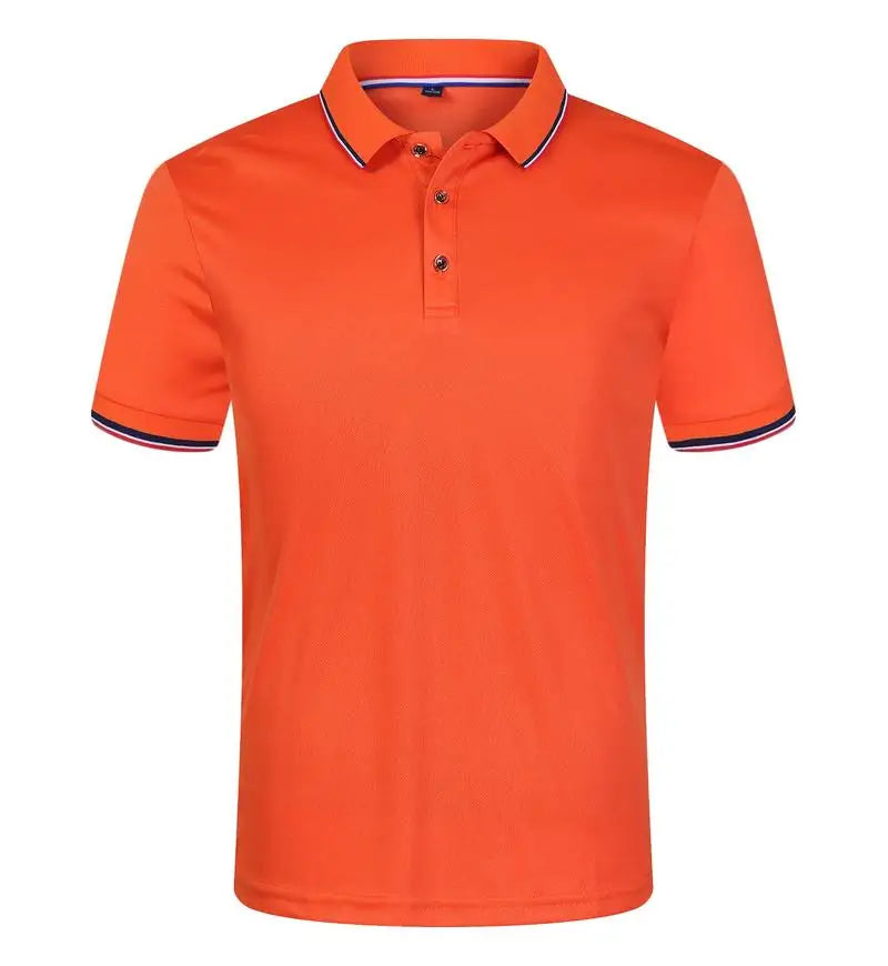 Cross Border Short Sleeved Polo From Europe Popular Summer Casual Lapel Large Size High-Quality Business Office Uniforms