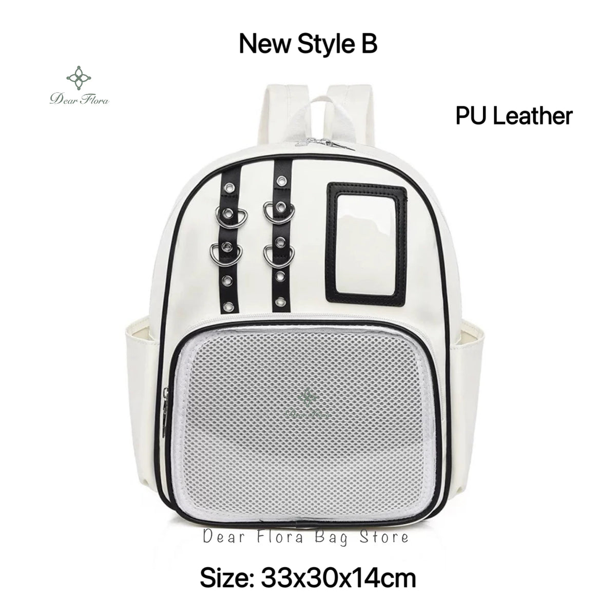 Y2K Cute Mini Backpack Women Kawaii Ita Bag Sweet Girl Transparent Rucksack DIY Personality Display Knapsack Lolita Shoulder Bag