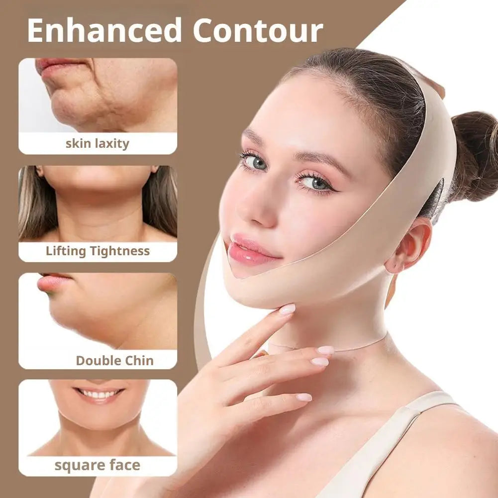 Face V Shaper Facial Slimming Bandage Relaxation Lift Up Belt Shape Lift Reduce Double Chin Face Thining Band Massage Hot Sale