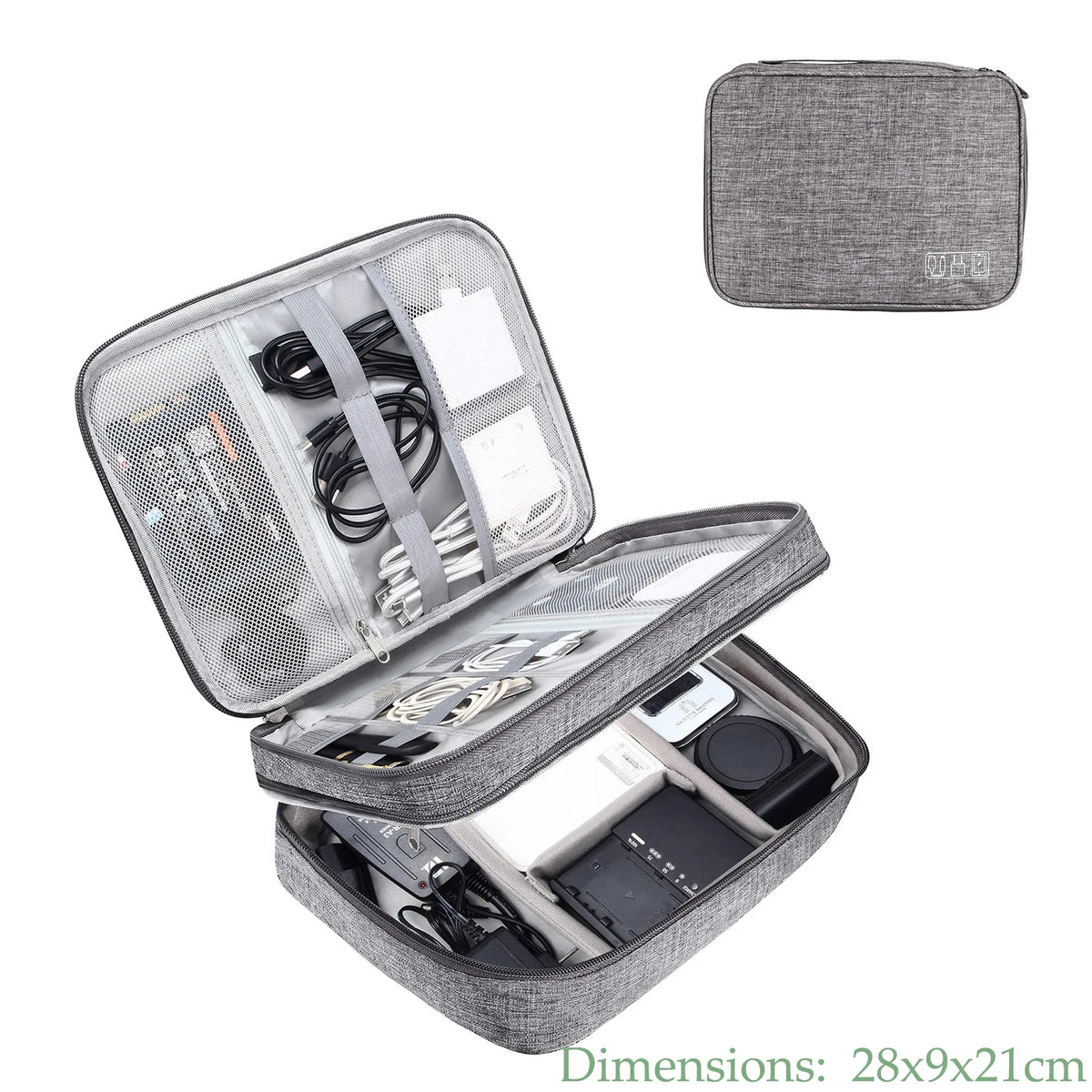 Portable Travel Cable Organizer Case Cable Storage Bag Waterproof Digital Electronic Accessories Organizer for USB Charger Plug