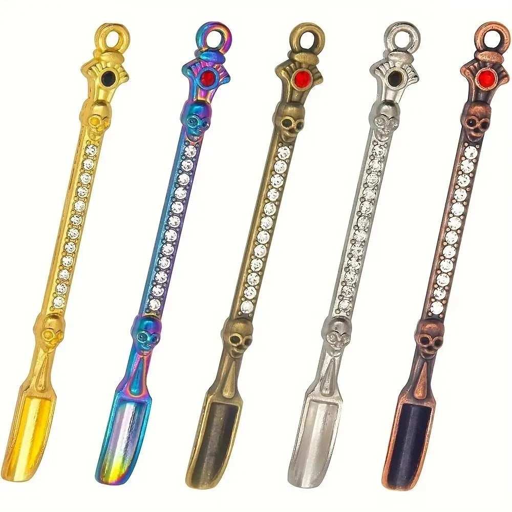 Powder Spoon Thicken Metal Spoon Micro-tuning Coffee Mini Shovel Long Handle Small Stirring Spoons Kitchen Supplies