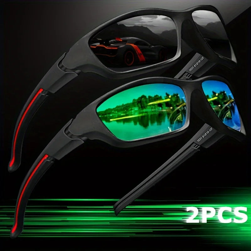 2/3PCS New Polarized Sunglasses for Men Outdoor Fashion Sports Fishing Cycling Eye Protection Sun Glasses Luxury Design Uv400