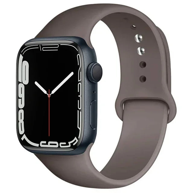 Silicone Band For Apple Watch straps 49mm 40mm 44 mm 45mm 46mm 42mm 41mm 38mm sports bracelet iWatch series 10 9 8 3 SE ultra 2