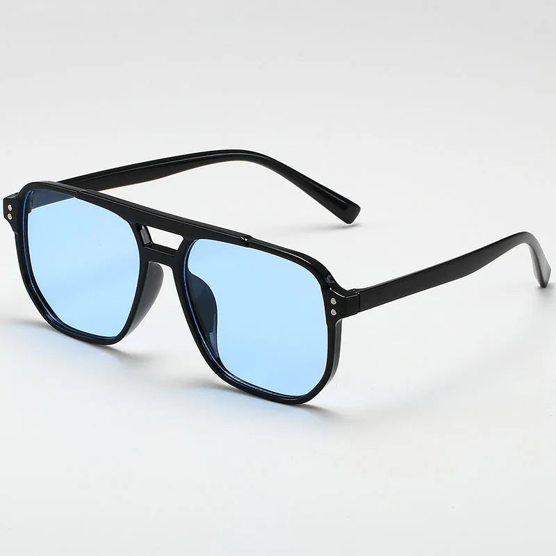 3 Pcs/Set Women Men Square Sun Glasses Retro Polygon Sunglasses Female Vintage Fashion Sunglasses Double Beam Eyeglasses